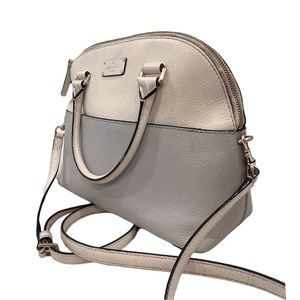 KATE SPADE | Cream and gray purse - top handle